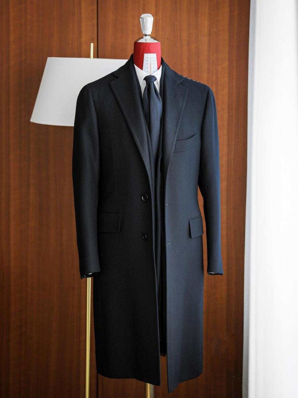 معطف رجالي حديث طويل رسمي محزز - مراجعة Men Formal Wear Modern وسعره